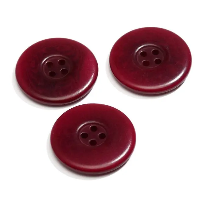 Saisonangebot Corozo-Knopf 4-Loch Pflaume 27mm