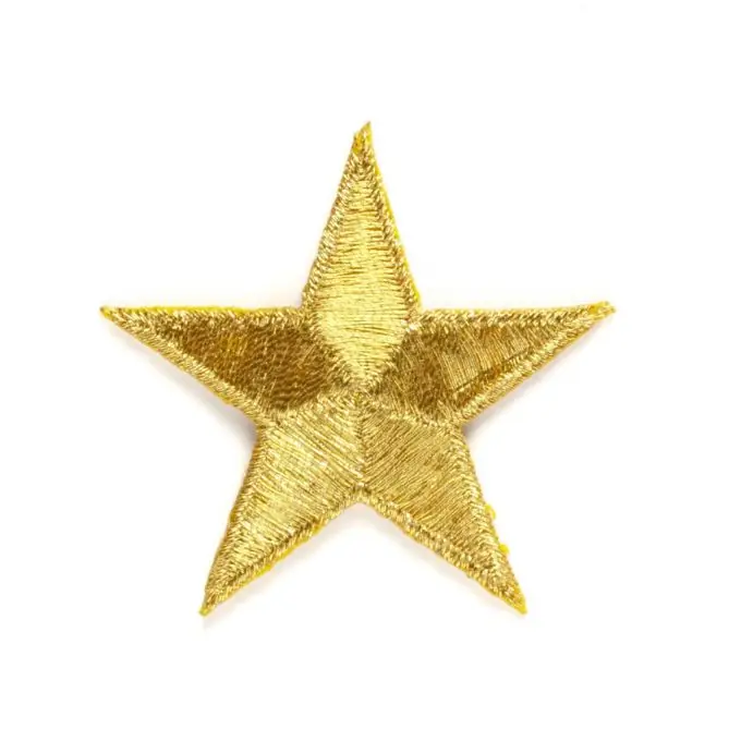 Bügelbild Sterne goldfarben Sonderangebot