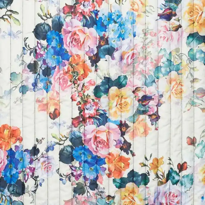 Blumensteppstoff 140 cm Breite – Matelassiert Top-Angebot