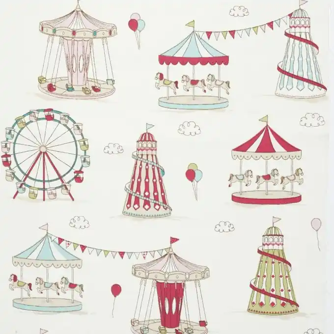 Bedruckter Baumwollstoff Karussell 140cm Breite Markenprodukt