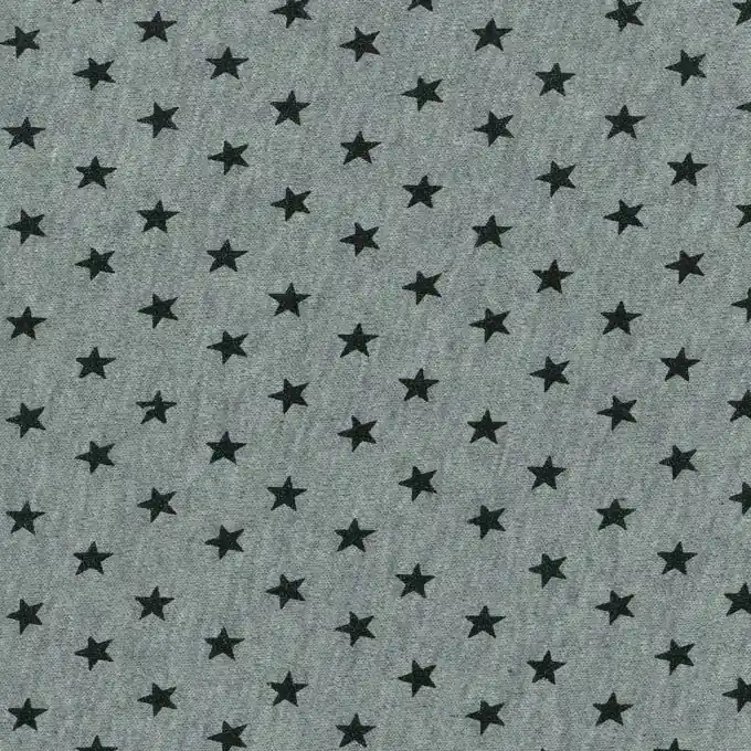 Jetzt Kaufen Jersey-Stoff mit glänzenden Sternen 155cm Breite
