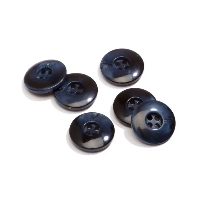 Marineblauer 4-Loch-Knopf 14mm Breiter Rand Mega-Angebot