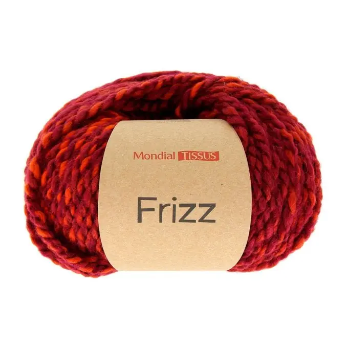 Strickgarn Frizz burgunderrot Neuheit