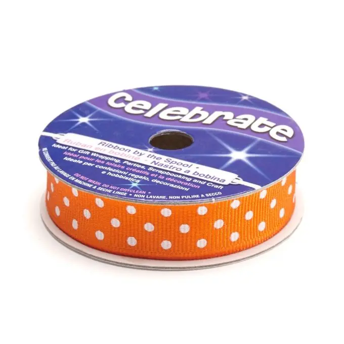 Top-Qualität Grobkörnige Bandspule, orange und weiß