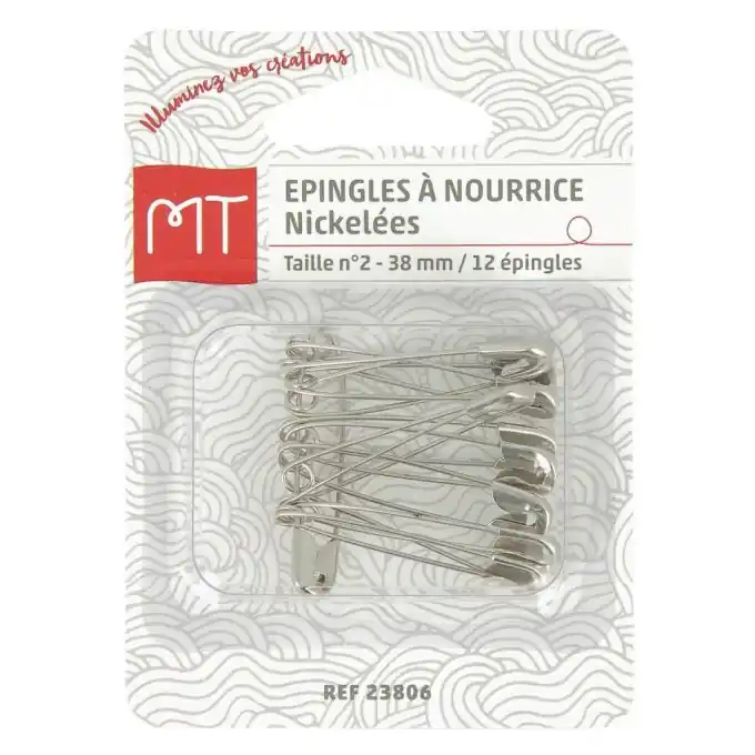 Top-Qualität Vernickelte Stecknadeln Nr. 2 37 mm