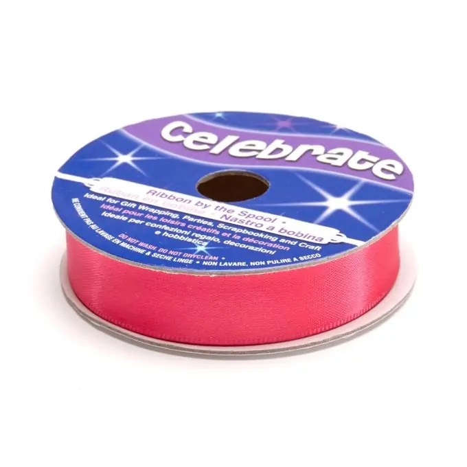 Satinbandspule, Fuchsia, 13 mm Expressversand