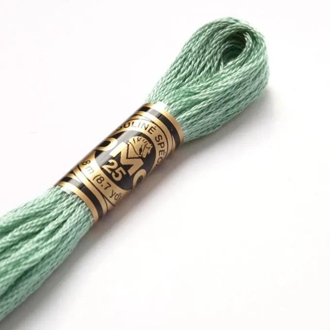 Super-Preis Mouliné-Faden für Stickerei – Grüntöne – COL 563