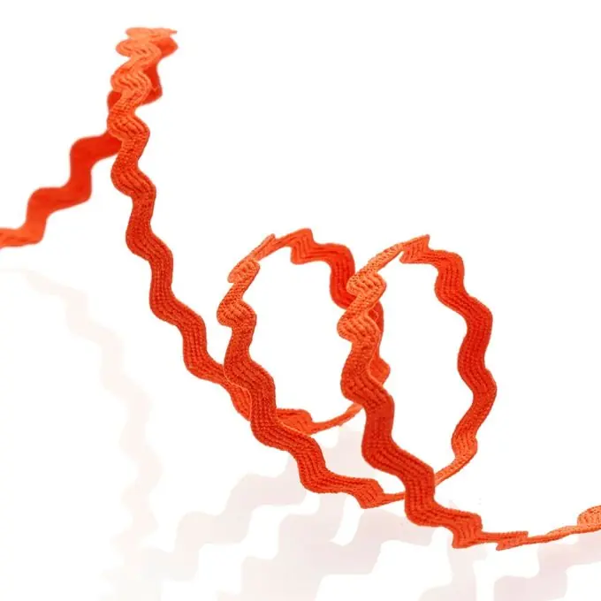 Neue Kollektion Zackenlitze, orangefarben, 8 mm