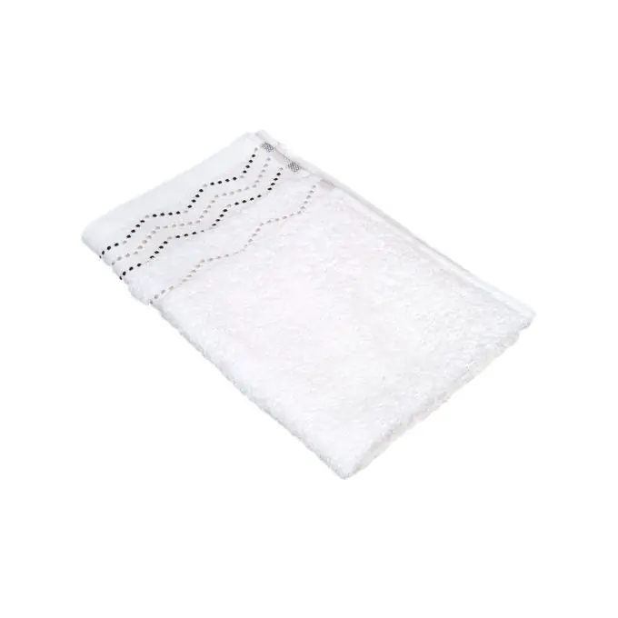 Handgefertigt Gästehandtuch Zickzackmuster