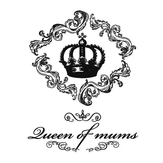 Neu Im Sortiment Thermotransfer „Queen of Mums“ Bügelbild