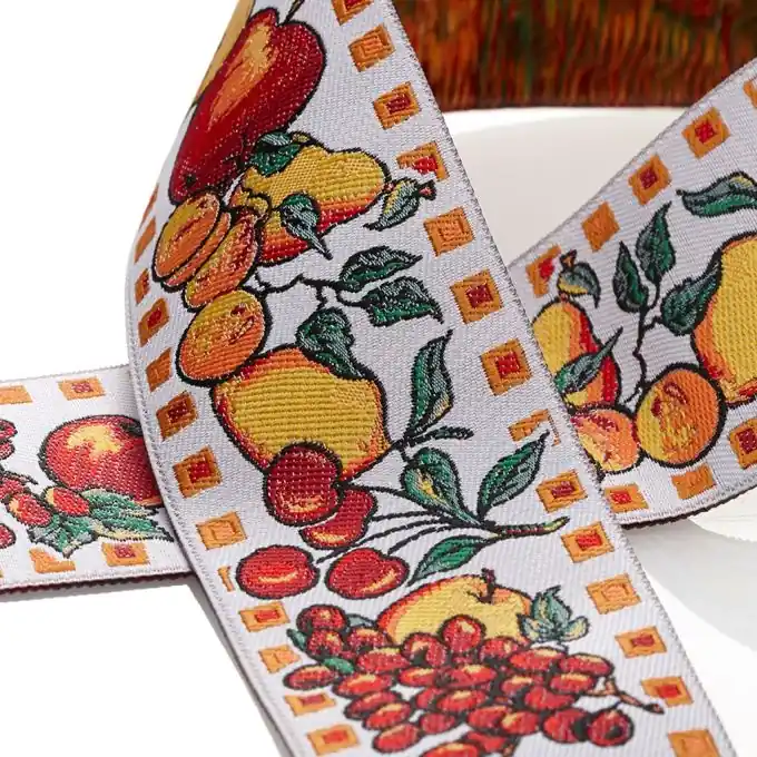 Neue Kollektion Jacquard Band 50mm – rot