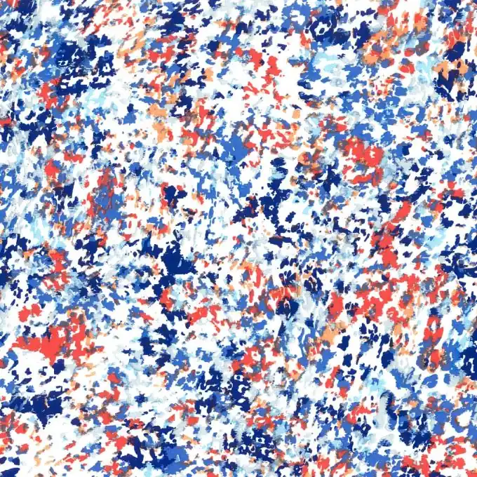 Sichere Zahlung Bedruckter Viskosestoff Blau 145cm Breite