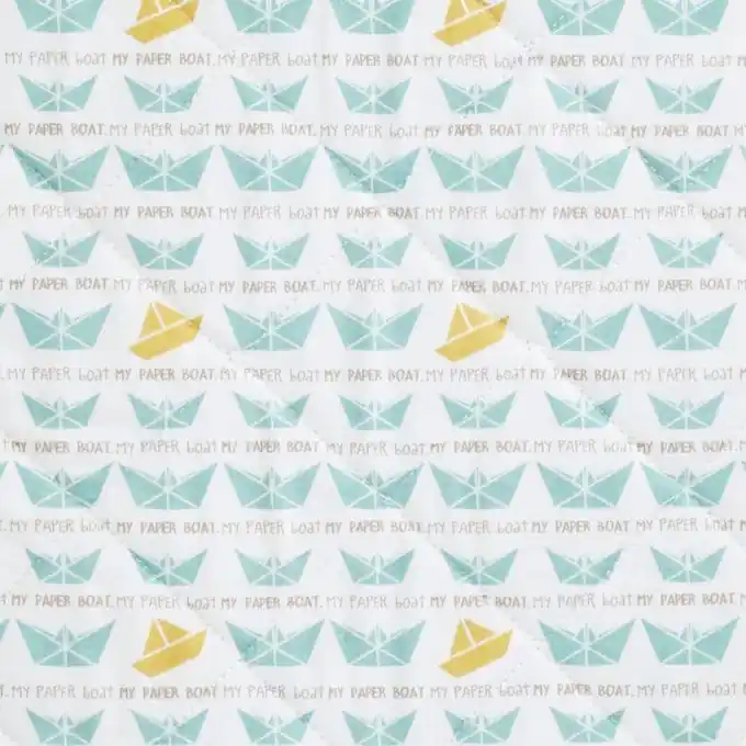 Expressversand Bi-Face Stoff Gesteppt Paper Boat, 150 cm Breit