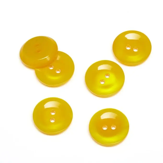 Knopf 2 Löcher gelb Wochenendangebot