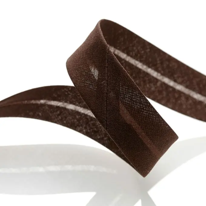 Schrägband für alle Textilien – Dunkelbraun, 20 mm Garantierte Lieferung