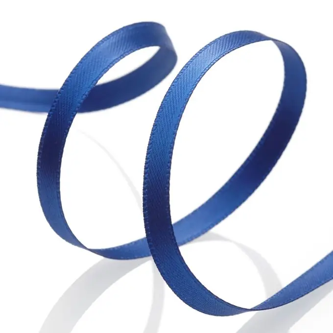 Top-Seller Doppelseitiges Satinband Dunkelblau 6mm