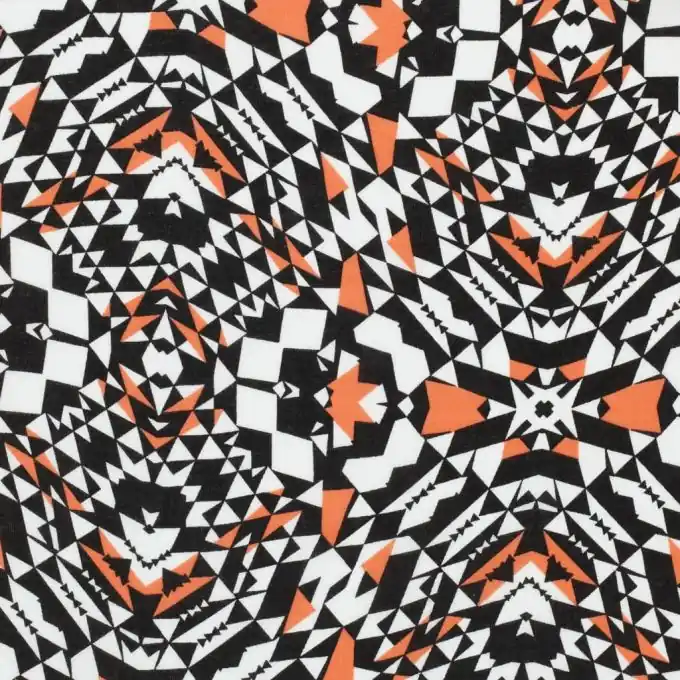 Schnäppchen Viskose Ikat Stoff, 145 cm breit