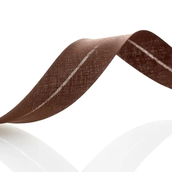 Schrägband für alle Textilien – Dunkelbraun, 30 mm Versand Am Gleichen Tag