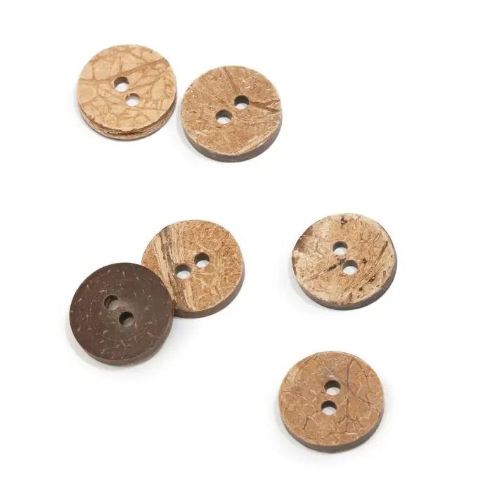 2-Loch Kokosknopf 15mm – Pion-Stil Finale Aktion