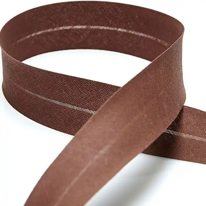 Schrägband für alle Textilien – Braun 30 mm Beliebt
