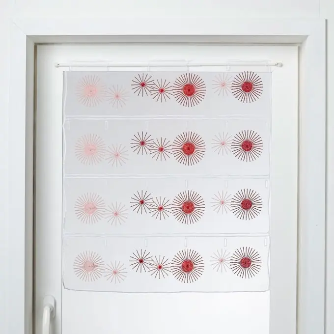 Jetzt Bestellen Gardinenstoff bestickt Sonne