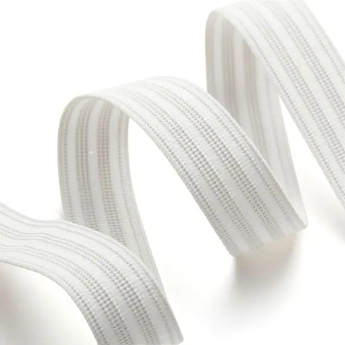 Preisreduziert Gummiband für Boxershorts, 20 mm – Weiß