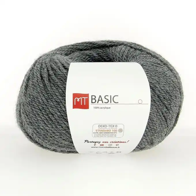 Strickgarnknäuel Basic, grau Neuheit