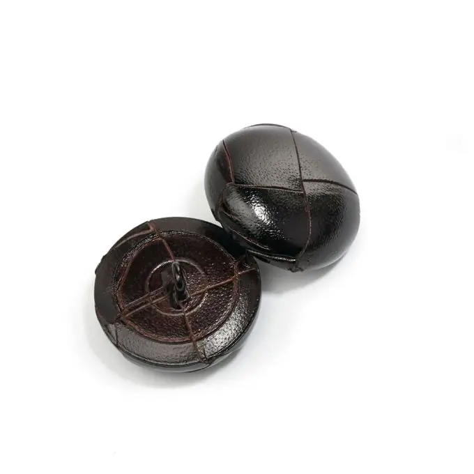 Top-Seller Knöpfe mit Schwanz braunes Leder