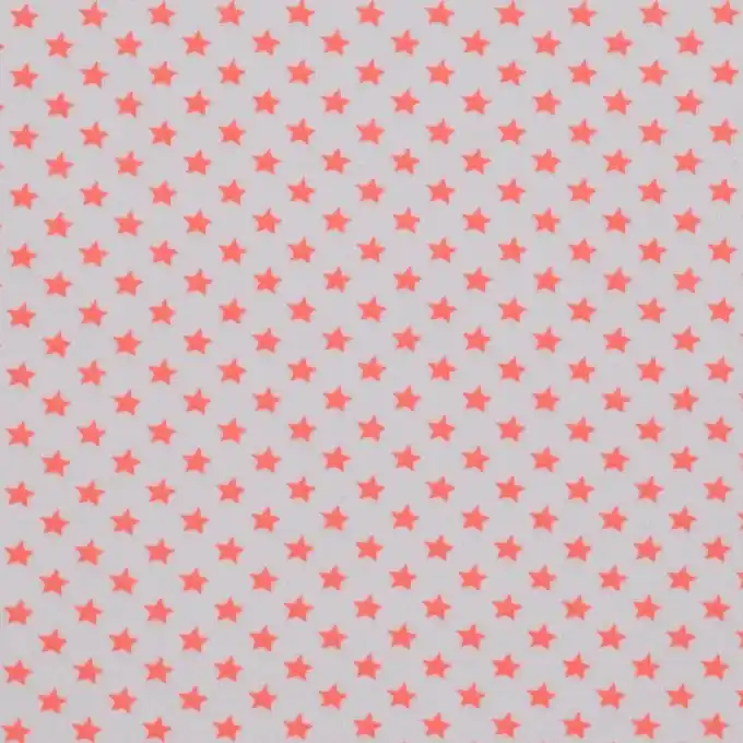 Preis Gesenkt Baumwollstrickstoff Sterne Neonpink 145 cm Breite