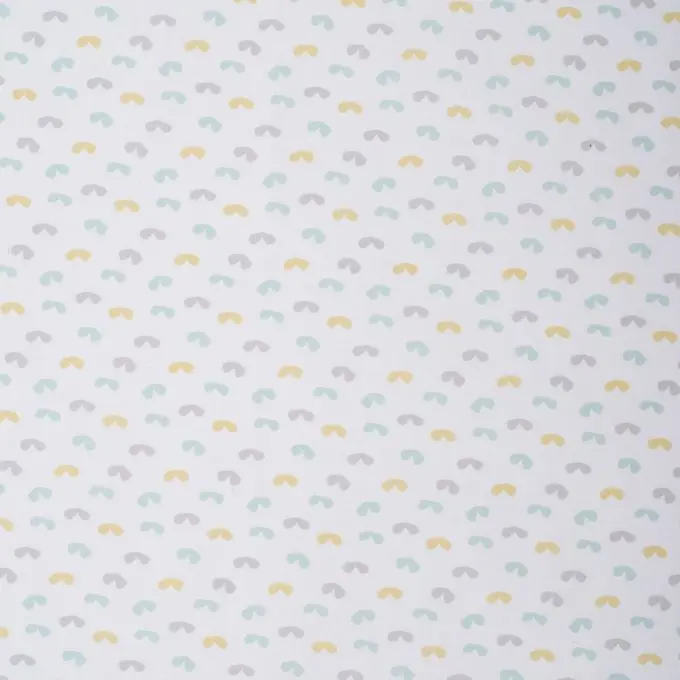 Expressversand Baumwollstoff Mintgrün Herz Bisou