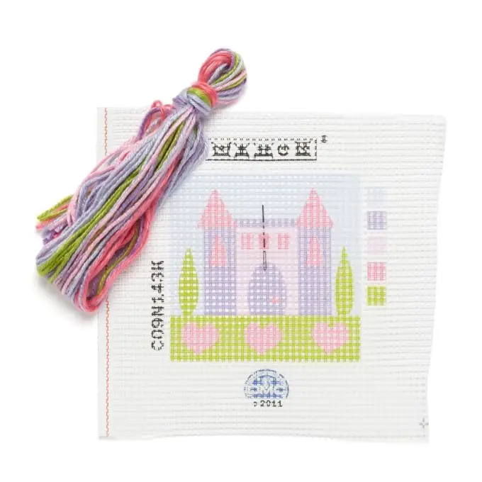 Kanevas 15x15cm – Motiv Prinzessinenschloss Top-Qualität