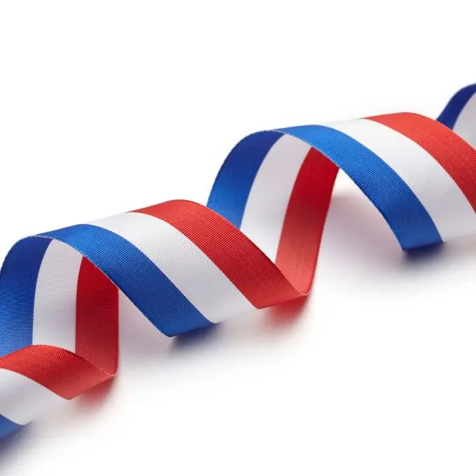 Letzte Chance Tricolores Band 38mm – Dekoratives Schleifenband