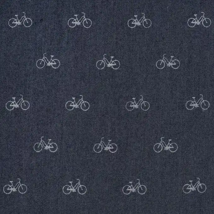 Original Chambray-Stoff Fahrräder 145 cm Breite