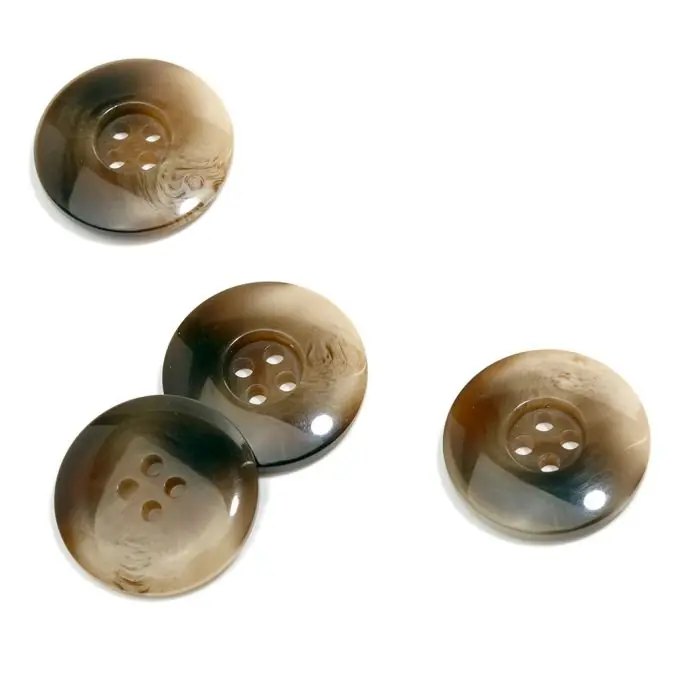 Online Kaufen 4-Loch-Knopf 22mm Braun mit Breitem Rand