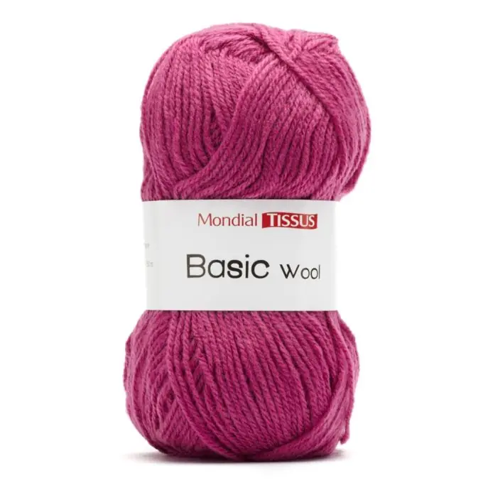 Strickgarnknäuel Basic Wool, rosafarben Sichere Zahlung
