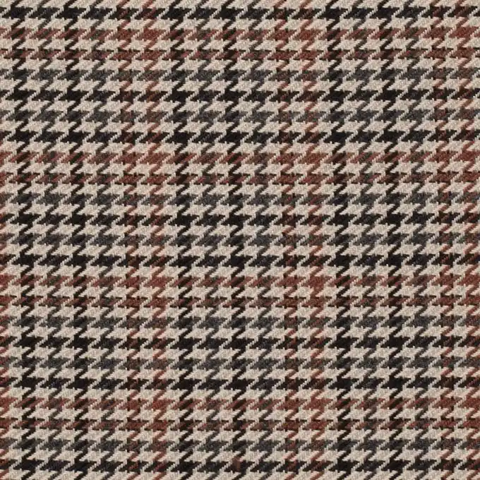 Expressversand Pied-de-Poule Stoff Beige/Grau/Camel 142cm Breite