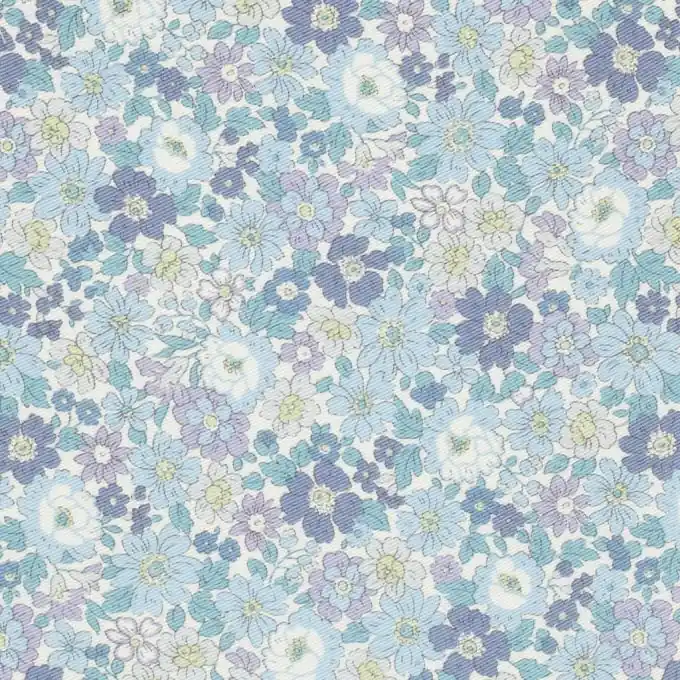 Ausverkauf Baumwoll-Twill-Stoff Blumenmuster 112cm Breite