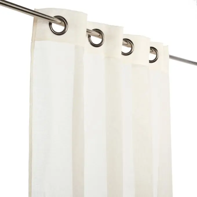 Saisonangebot Uni Voilage Rideau Weiß 140x240cm Napoli