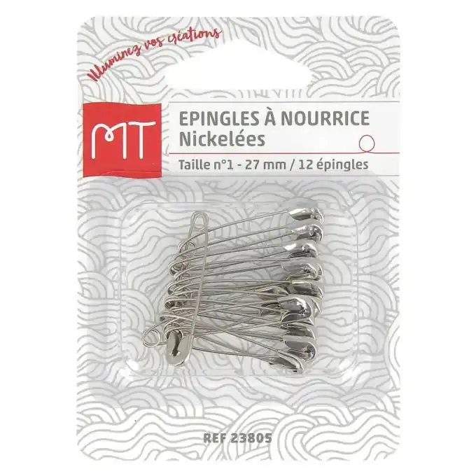 Vernickelte Stecknadeln Nr. 1 27 mm Zertifiziert