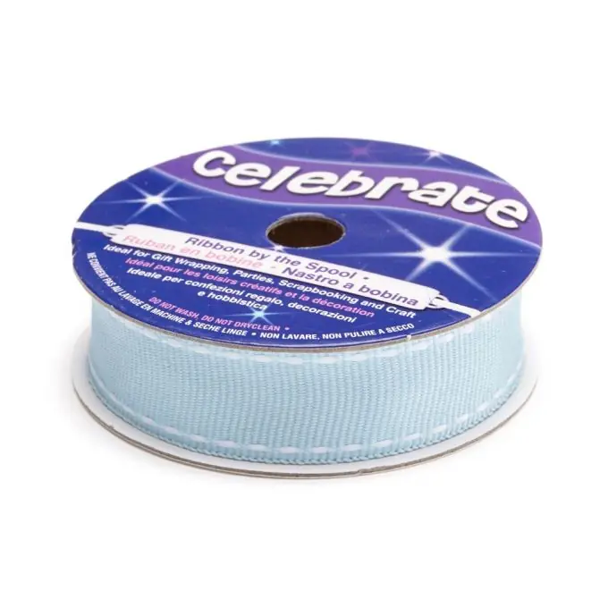 Markenware Grobkörnige Bandspule, hellblau