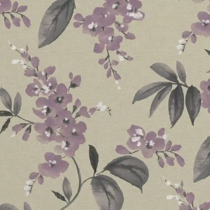 Java Kim Blumenstoff 280 cm Breite Bachette Abverkauf