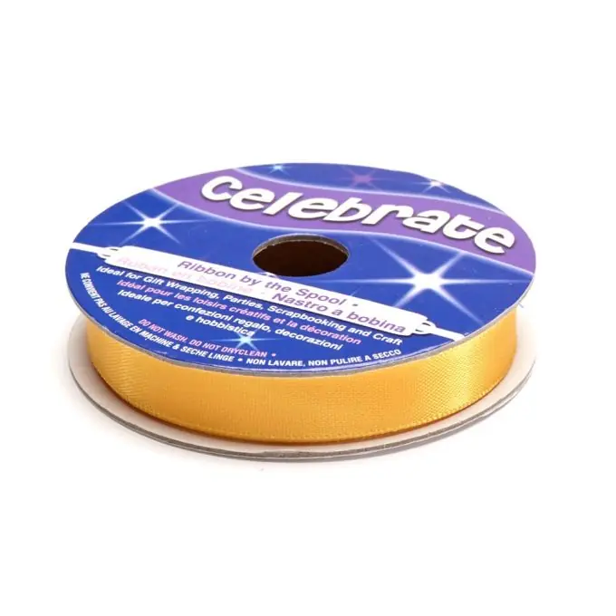 Satinbandspule, goldfarben, 9 mm Angebot