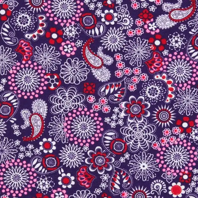 Baumwollstoff Leicht Spiraldruck 145cm Breite Bestpreis