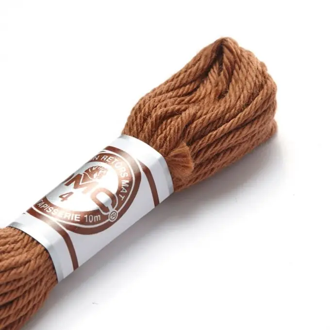 Schnäppchen Zwirnsfaden für Stickerei, mattes Braun – COL 2433