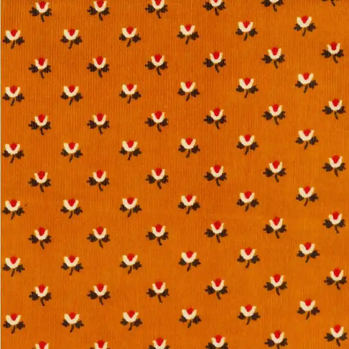 Geprüft Mikroblumen Samtstoff 145 cm Breite