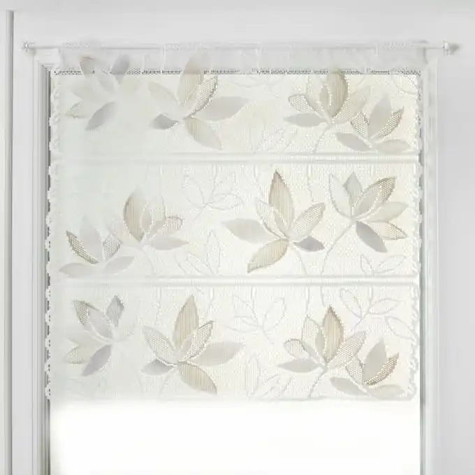 Kostenfreie Lieferung Modulierbare Gardinen mit Blumen, maulwurfsfarben, 60 cm