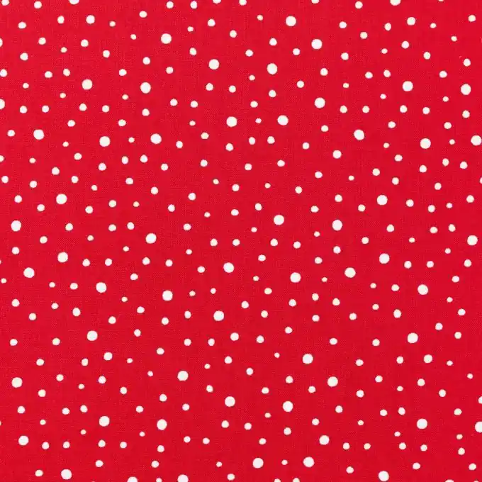 Preisknaller Stoffabschnitt Panduro Punkte rot