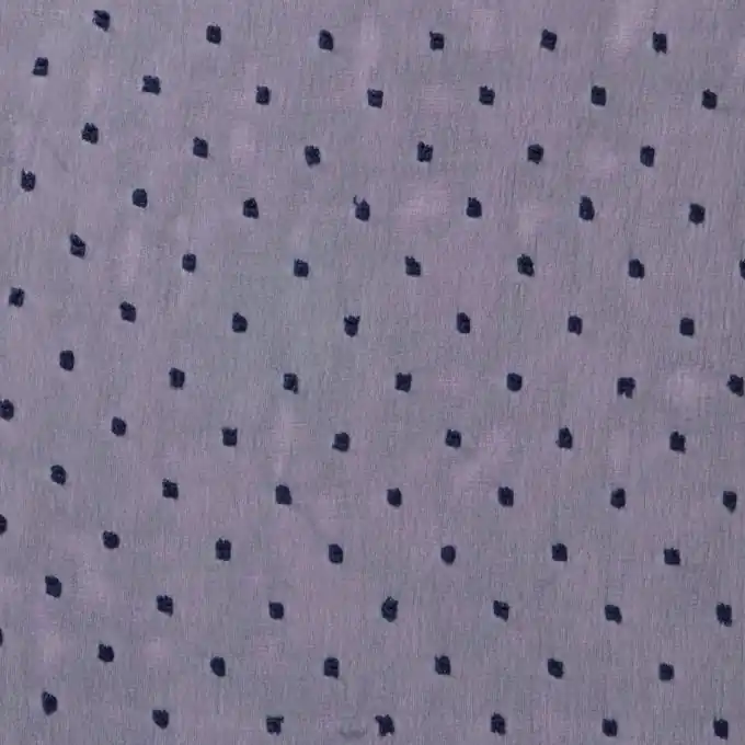 Highlight Marineblauer Voile Stoff Plumetis 142 cm Breite