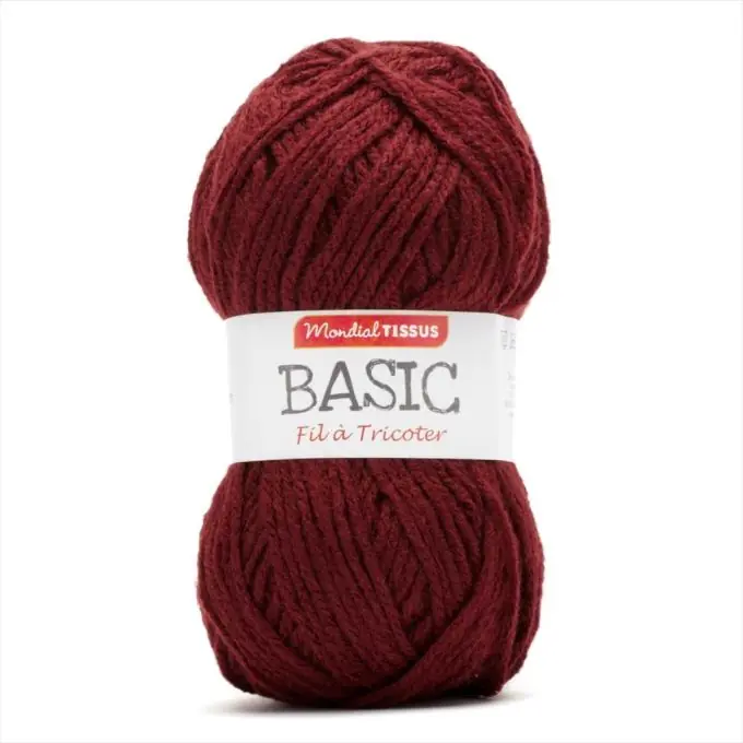 Strickgarnknäuel Basic, bordeaux Aktuell
