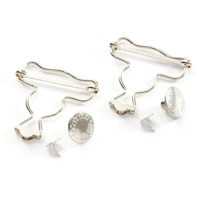 Schnallen für Latzhosen mit Druckknopf, Nickel Gratis Versand